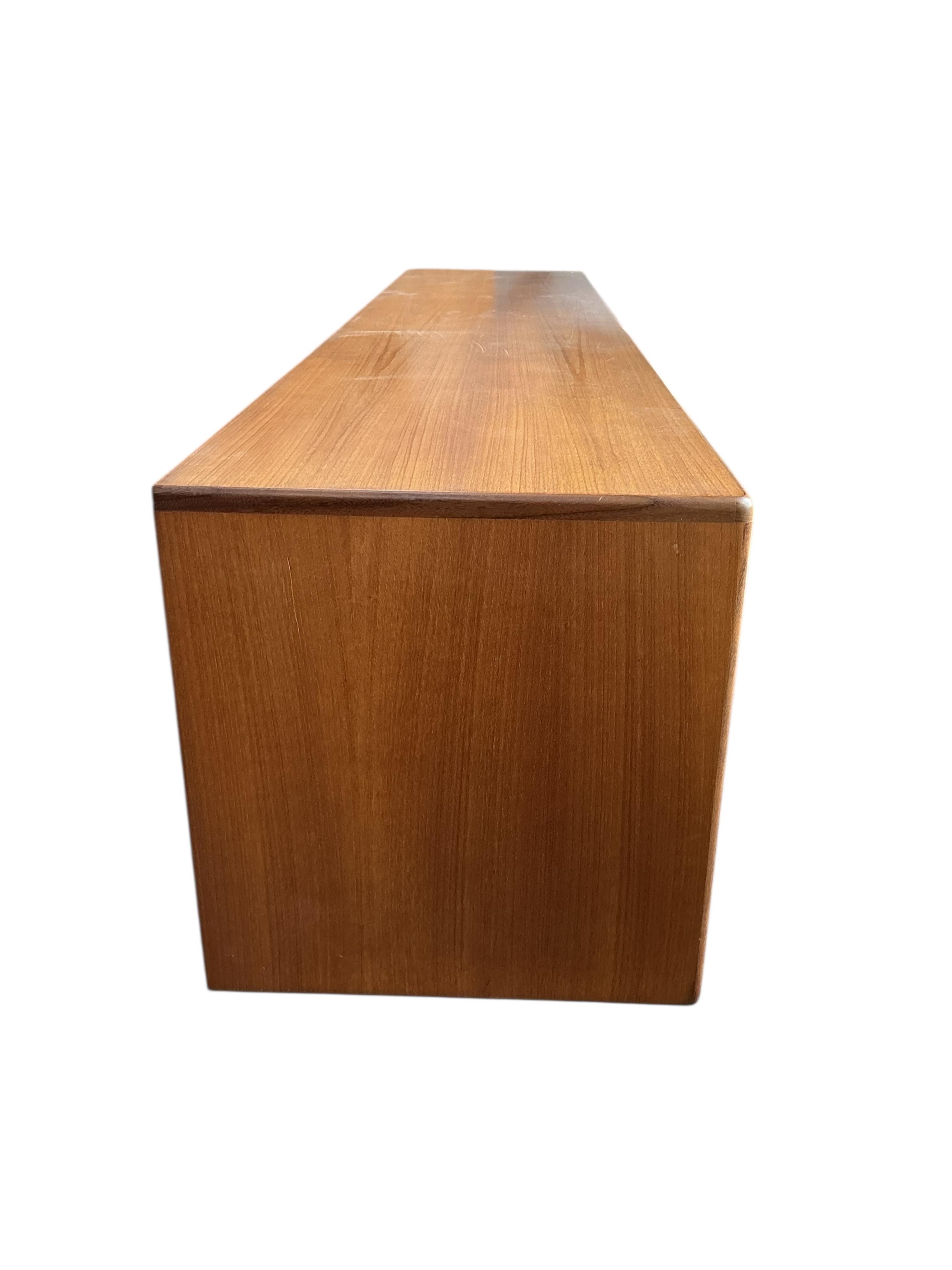 A mid century G Plan Fresco teak sideboard, width 212cm, depth 46cm, height 80cm